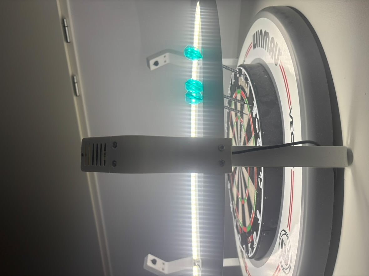 Ivoorwitte Autodarts set voor Winmau Plasma Licht Ring