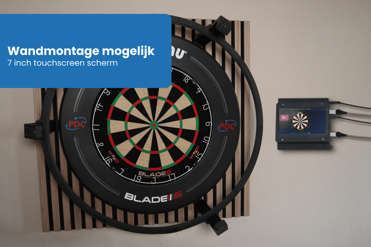 wandmontage naast complete set
