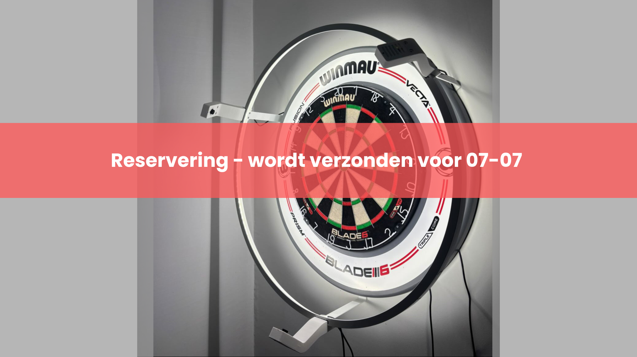 Ivoorwitte Autodarts set voor Winmau Plasma Licht Ring