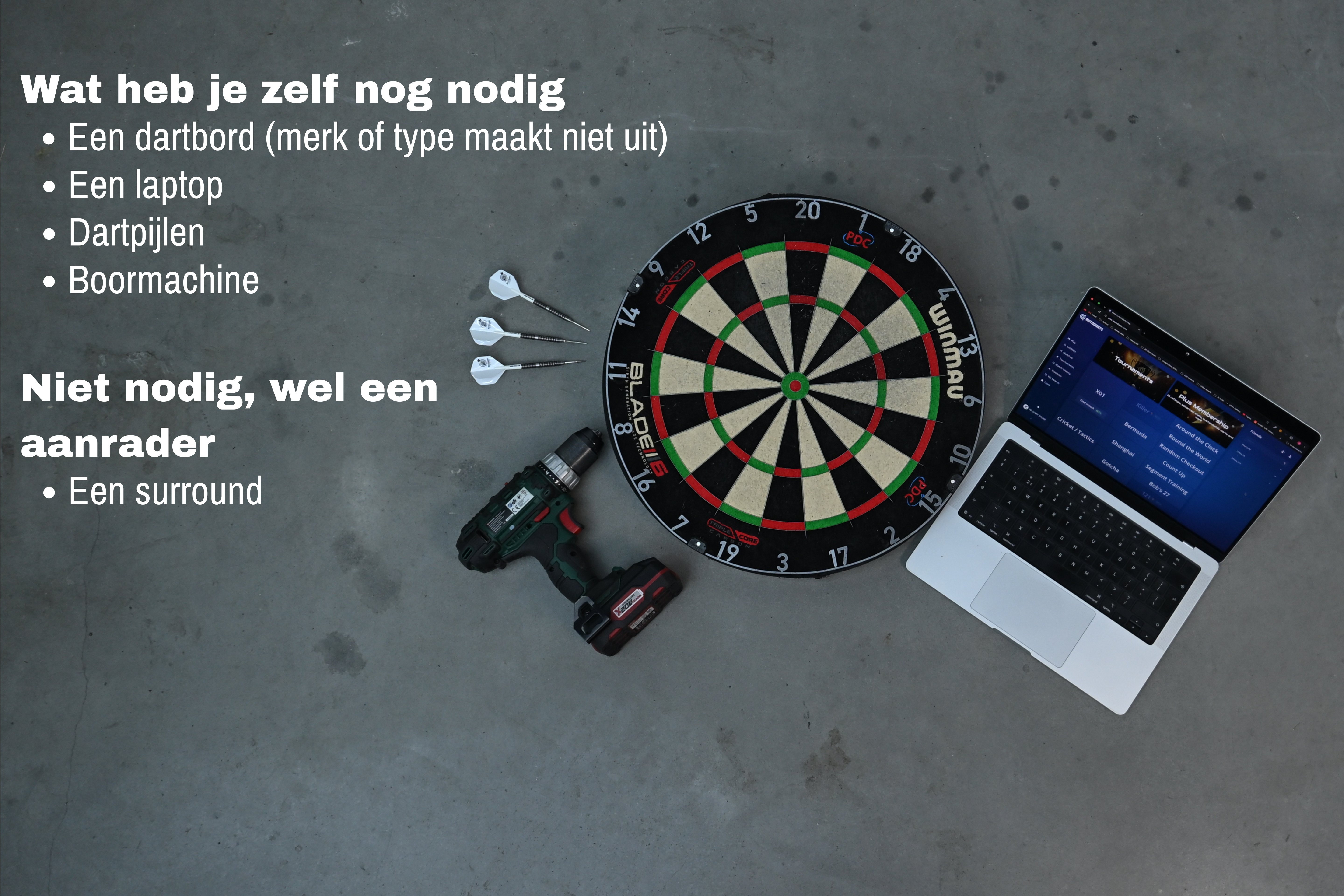 Autodarts Complete set met Licht Ring